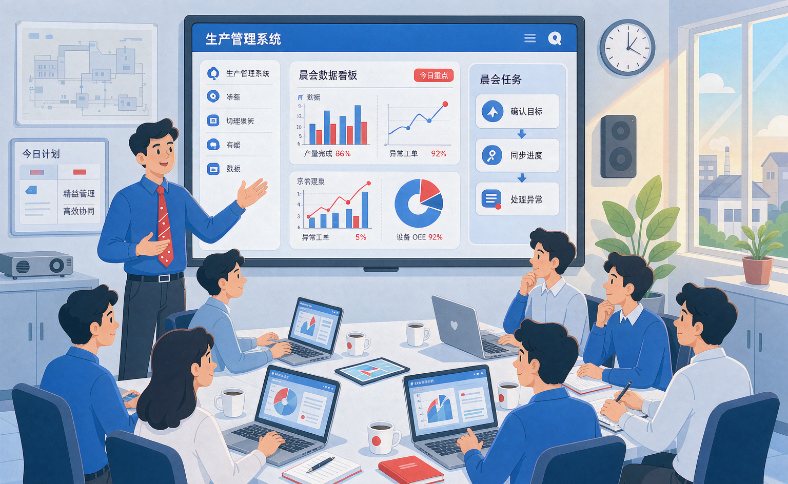 图5:晨会演示照